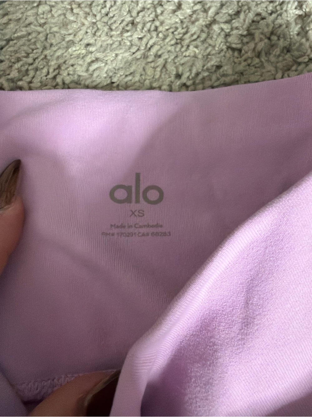 ALO Yoga Kids Lavender Leggings - Lavender